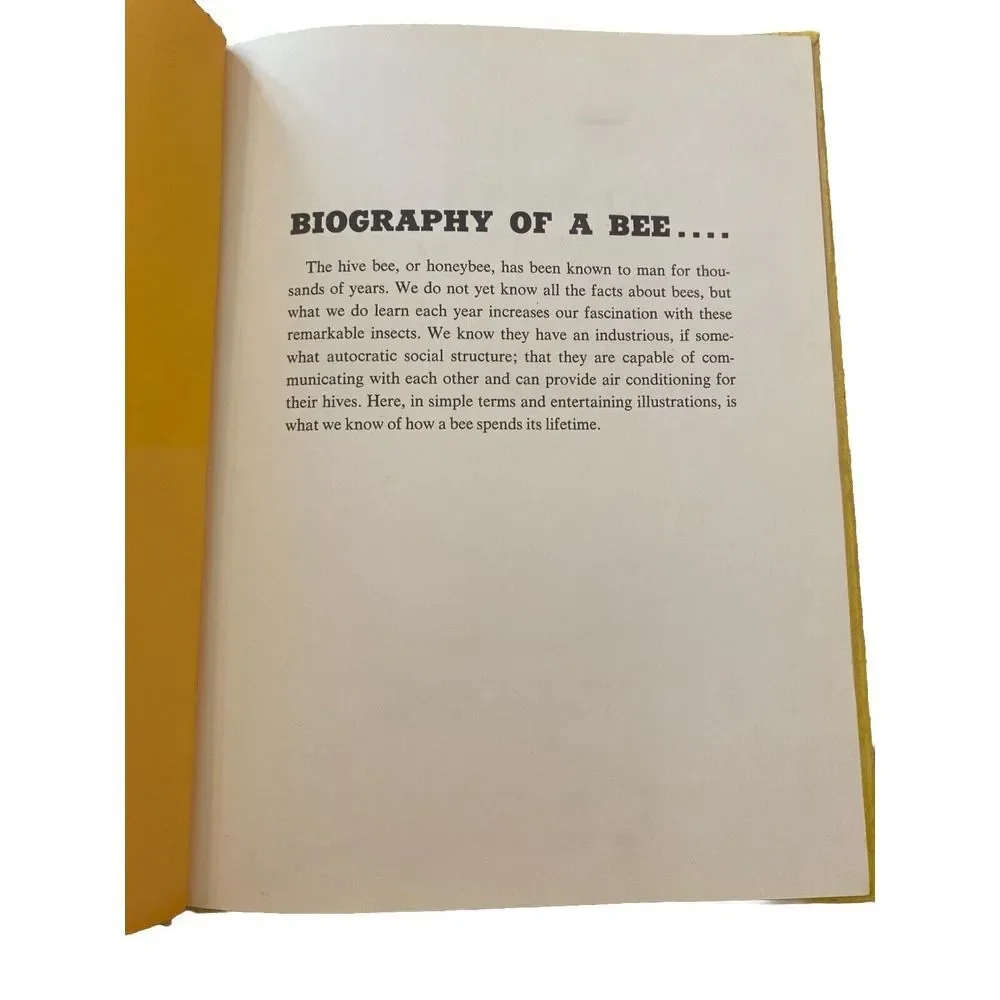 Biography of a Bee by Harry Smith (1970 Putman, A Nature Biography Book) 1st Ed.